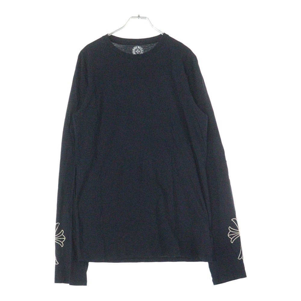 CHROME HEARTS(クロムハーツ) CUFF CROSS L/S カフクロス 長袖Tシャツ ロンT ブラック