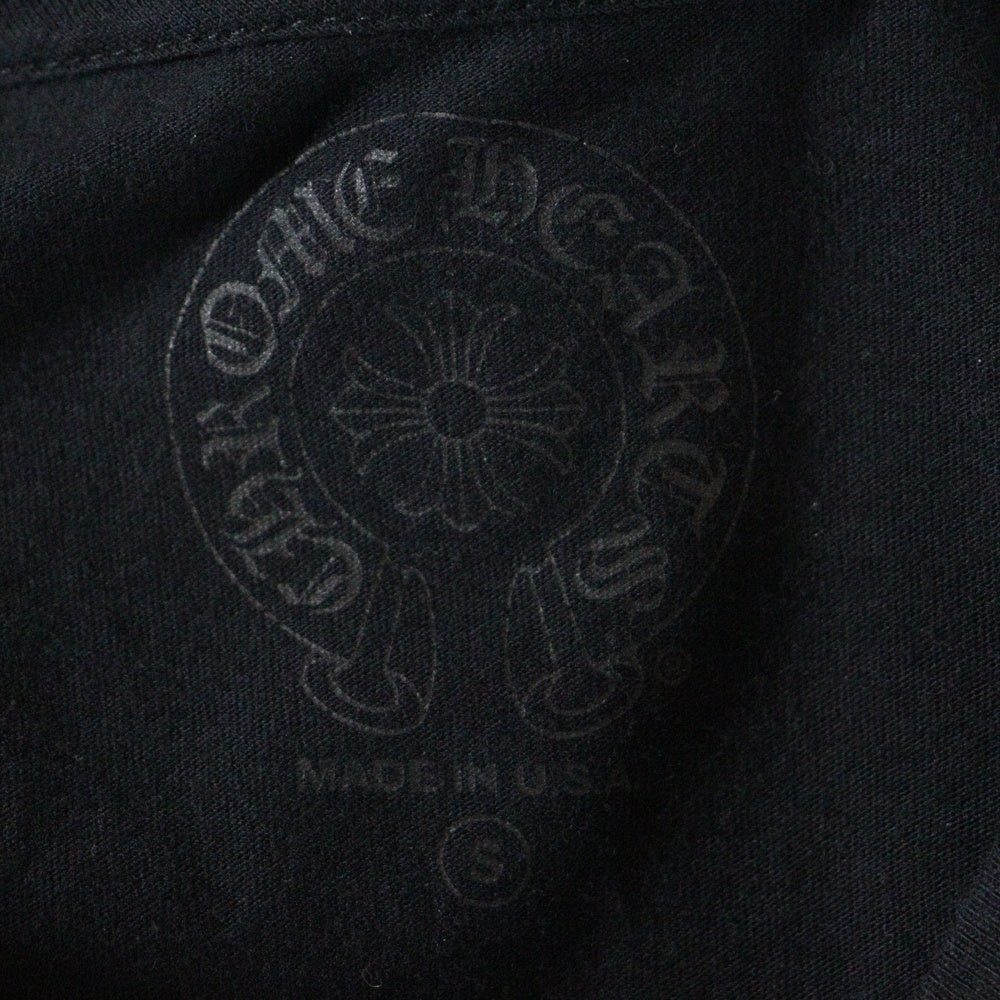 CHROME HEARTS(クロムハーツ) CH SCROLL LABEL FUCKYOU L/S /1 スクロールラベル ファックユーアームプリント長袖Tシャツ ブラック