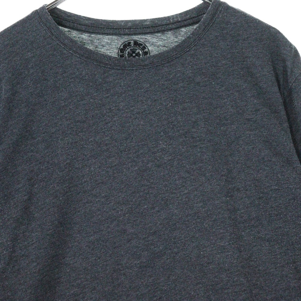 CHROME HEARTS(クロムハーツ) CUFF CROSS L/S カフクロス 長袖Tシャツ ロンT グレー/ホワイト