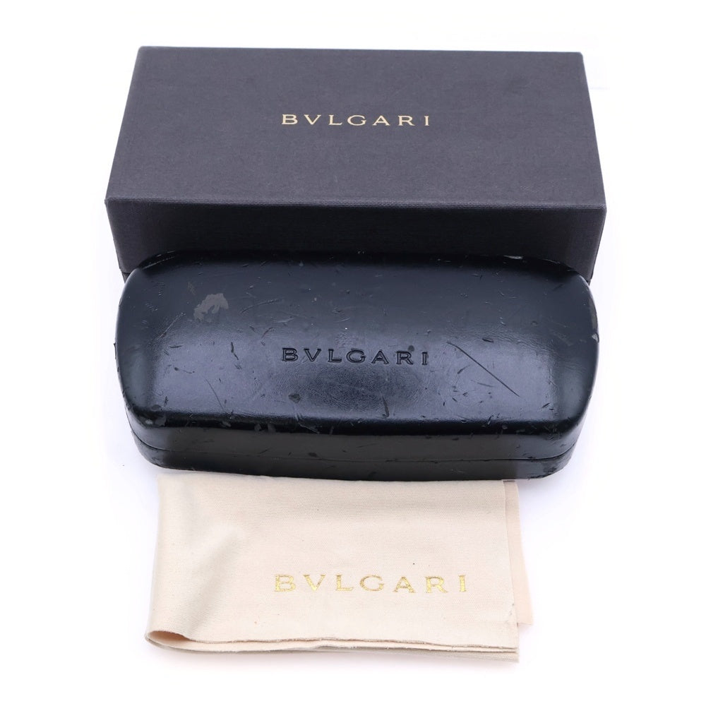 BVLGARI(ブルガリ) sunglasses eyewear スクエアレンズ サングラス アイウェア ブラック/シルバー