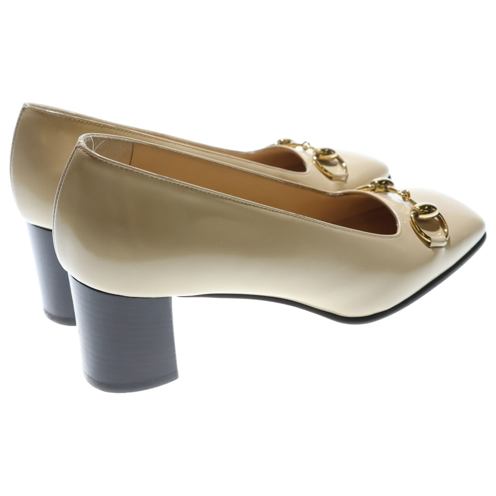 GUCCI(グッチ) ホースビット レザー パンプス ベージュ レディース 2312