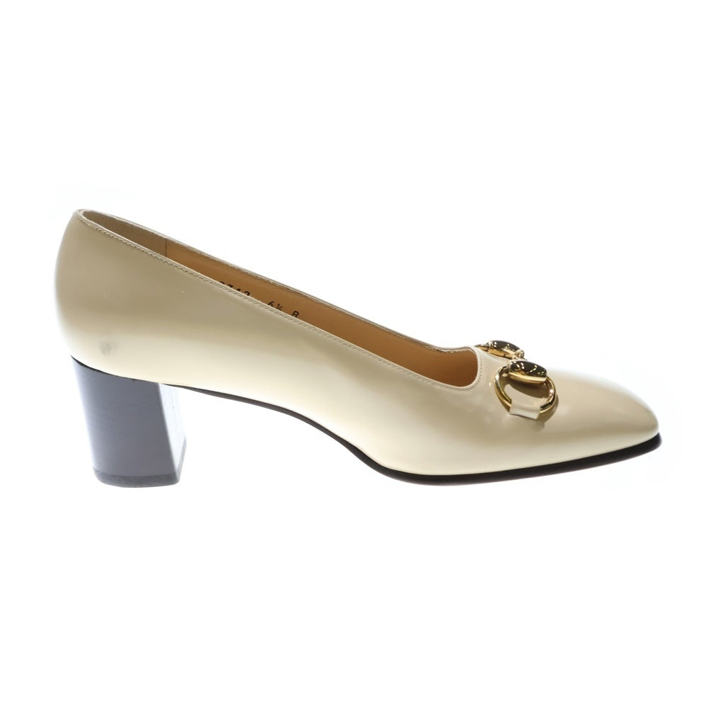 GUCCI(グッチ) ホースビット レザー パンプス ベージュ レディース 2312