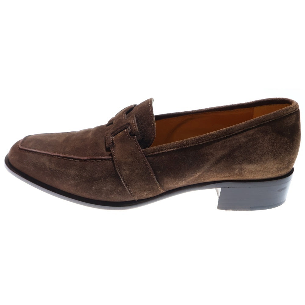 HERMES(エルメス) コンスタンス スエード ローファー ブラウン レディース