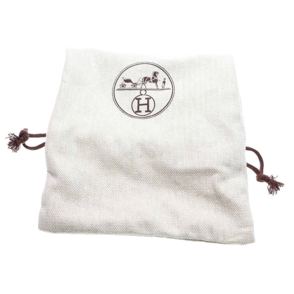 HERMES(エルメス) レザー コーンヒール パンプス ブラック レディース