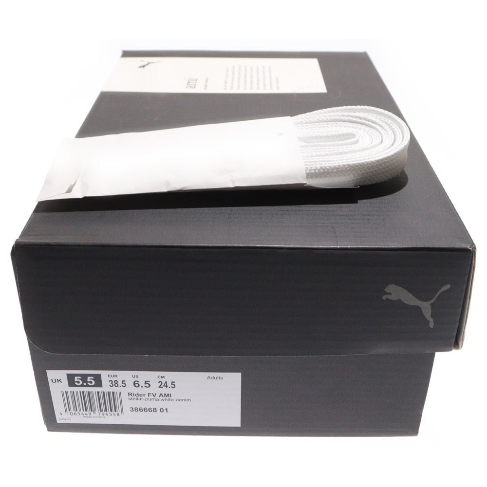 PUMA(プーマ) ×ami RIDER FV 86668-01 アミ ローカットスニーカー ブルー US6.5/24.5cm レディース