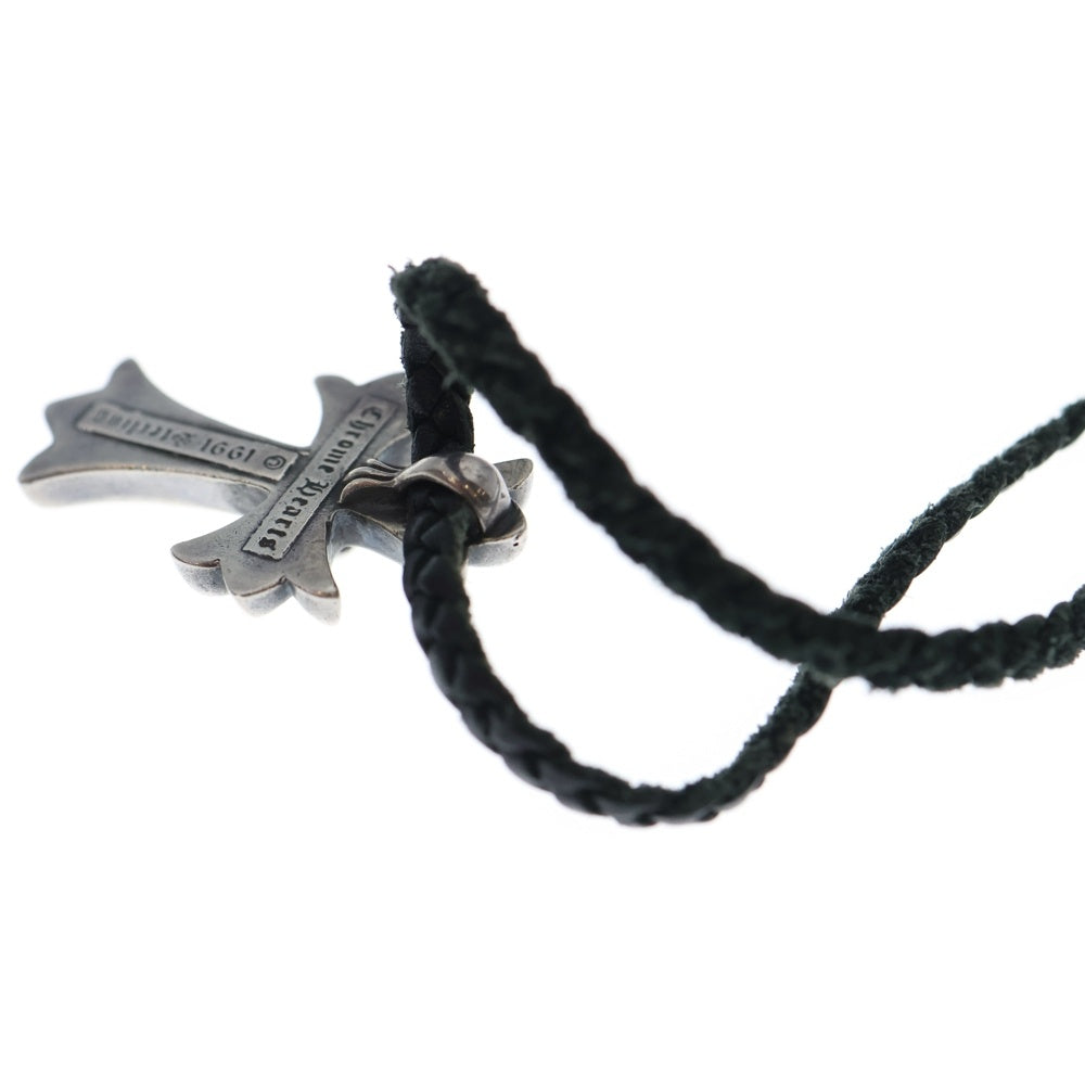 CHROME HEARTS(クロムハーツ) CH CRS SMLスモールCHクロス BC ボロチップブレイド ネックレス シルバー BCA220
