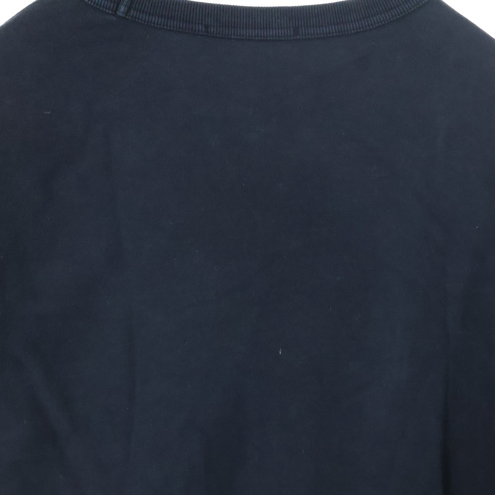STONE ISLAND(ストーンアイランド) SHOULDER POCKET CREWNECK SWEATSHIRT 791560577 ダブルポケットワッペン付クルーネック長袖トレーナー スウェット ブラック