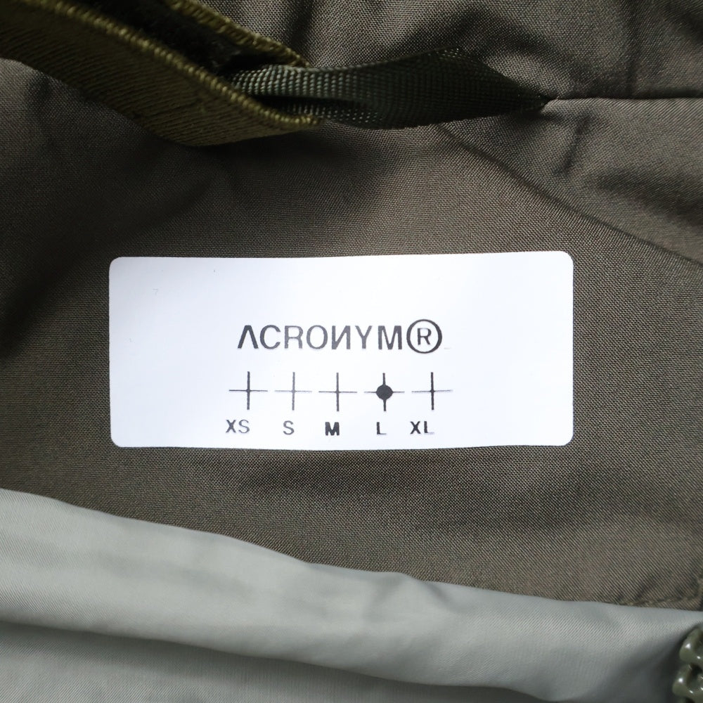ACRONYM(アクロニウム) 22AW GORE-TEX INFINIUM WINDSTOPPER PRIMALOFT MODULAR LINER VEST モデュラー ダウンベスト ゴアテックス カーキ
