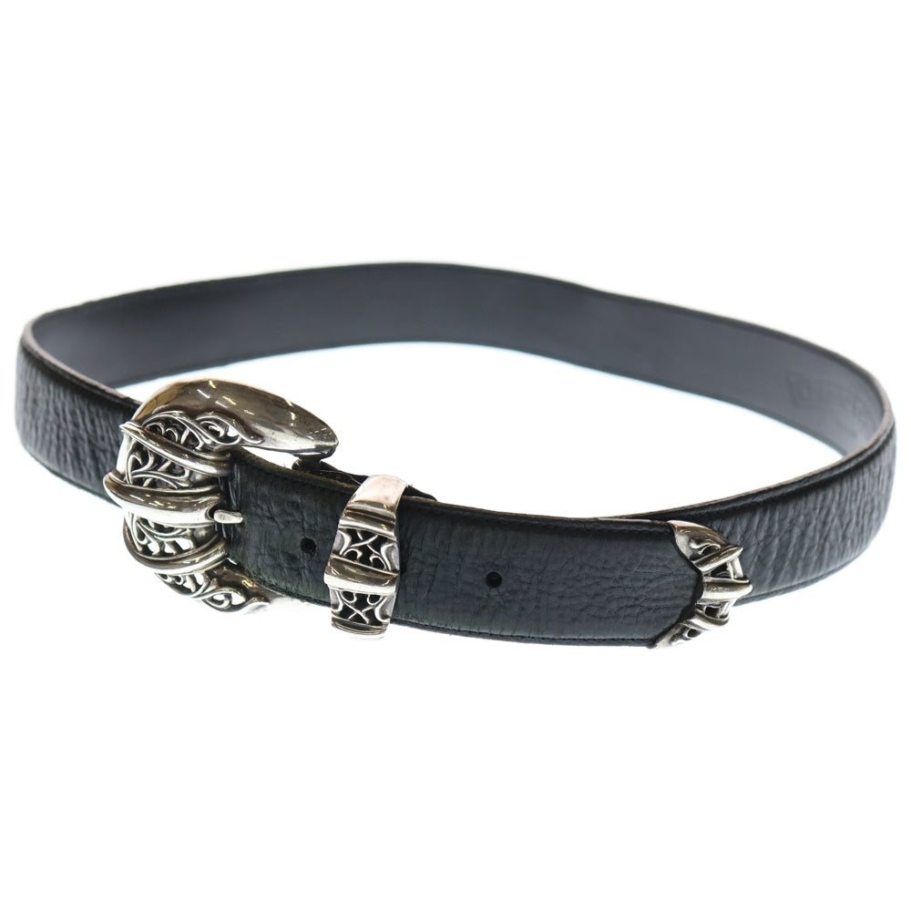 CHROME HEARTS(クロムハーツ) TALON BELT 3PIECE タロンベルト3ピース シルバー925 レザー ブラック