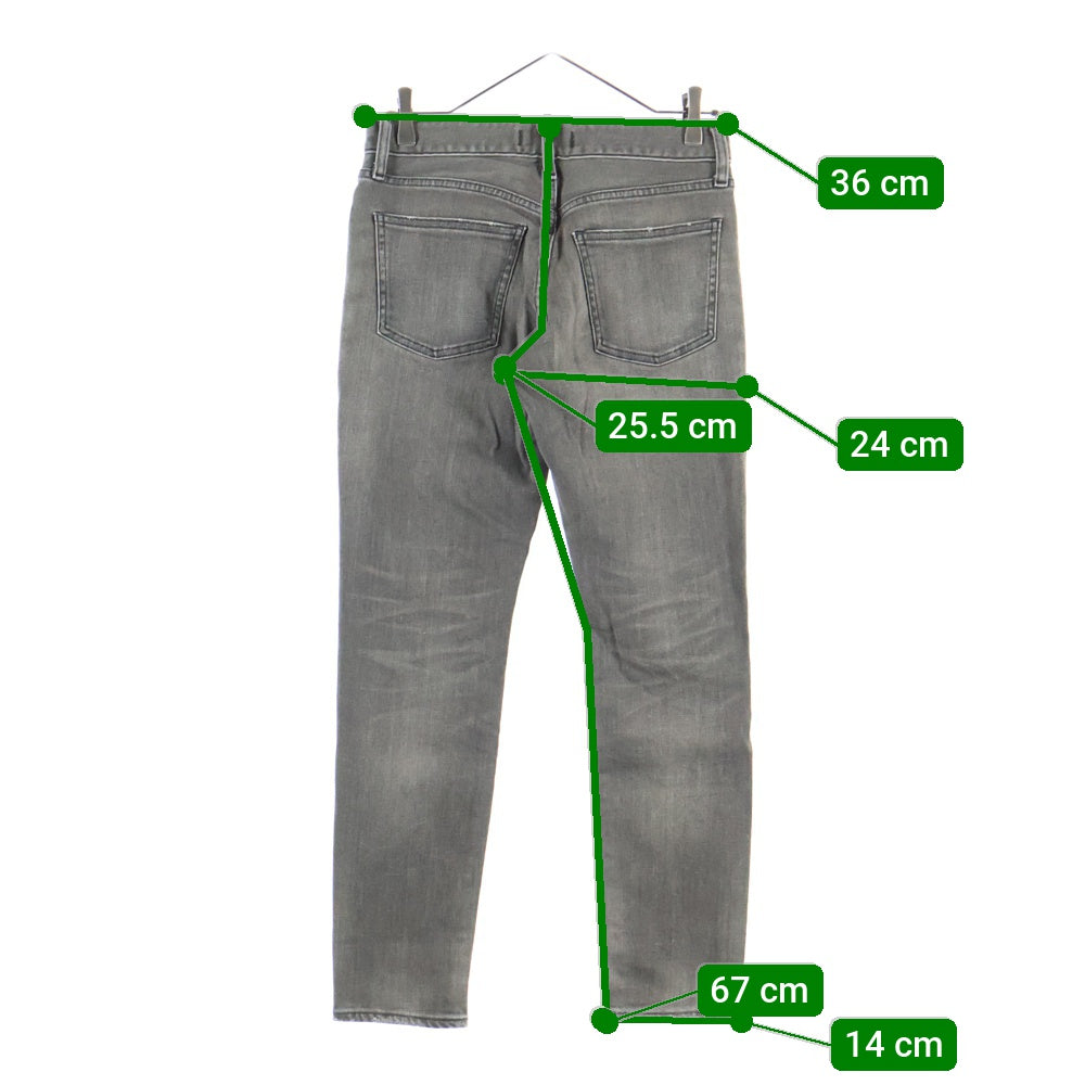 RED CARD(レッドカード) スキニー デニムパンツ グレー 46403 レディース