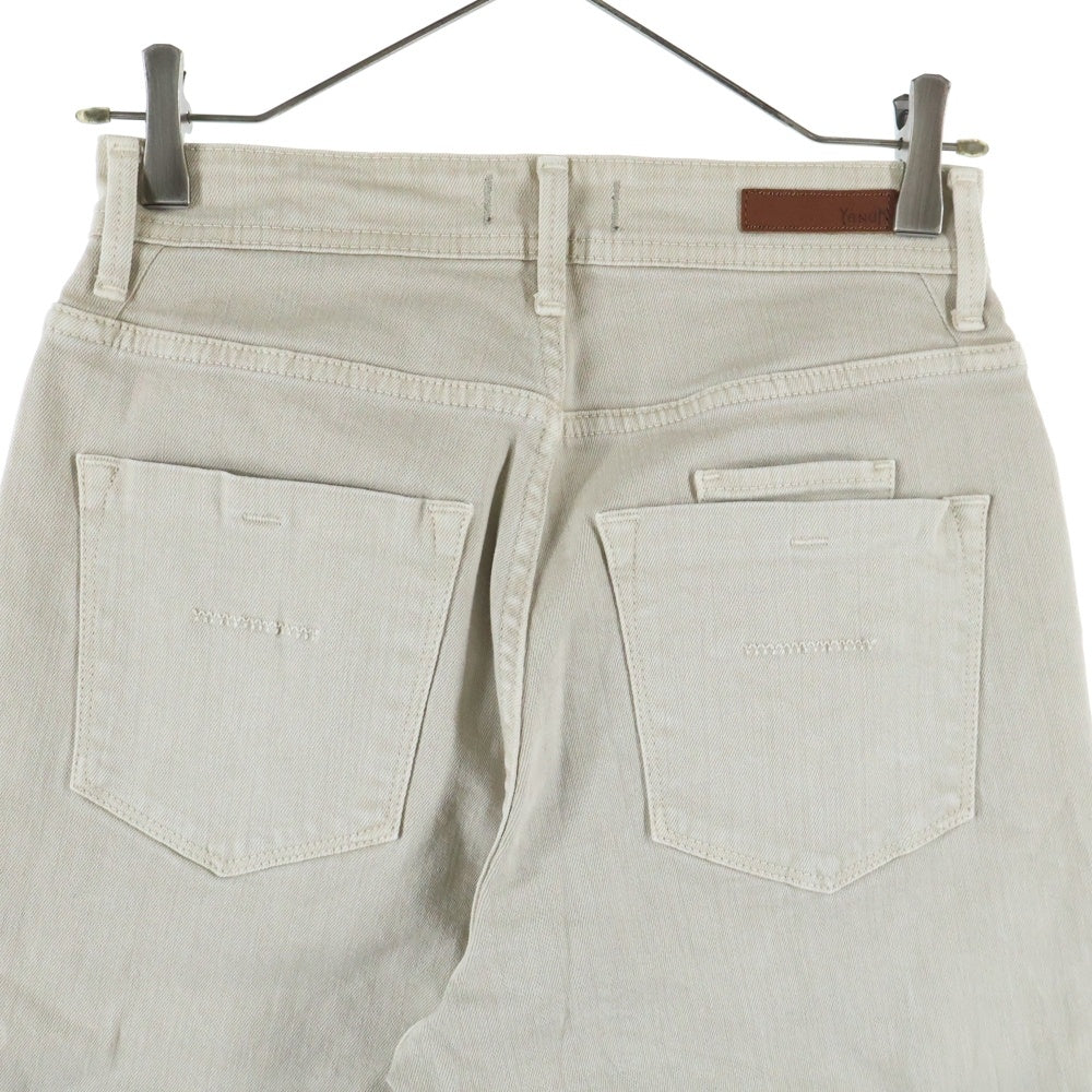 YANUK(ヤヌーク) カットオフ デニムパンツ ベージュ 57103215 レディース