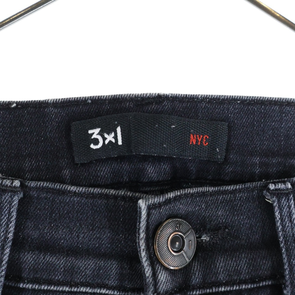 3×1(スリーバイワン) スキニー デニムパンツ ブラック W3SAC0921 レディース