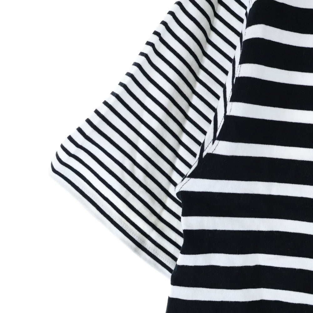 MACPHEE(マカフィ) ボーダー 半袖Tシャツ ブラック/ホワイト 12-03-72-03302 レディース