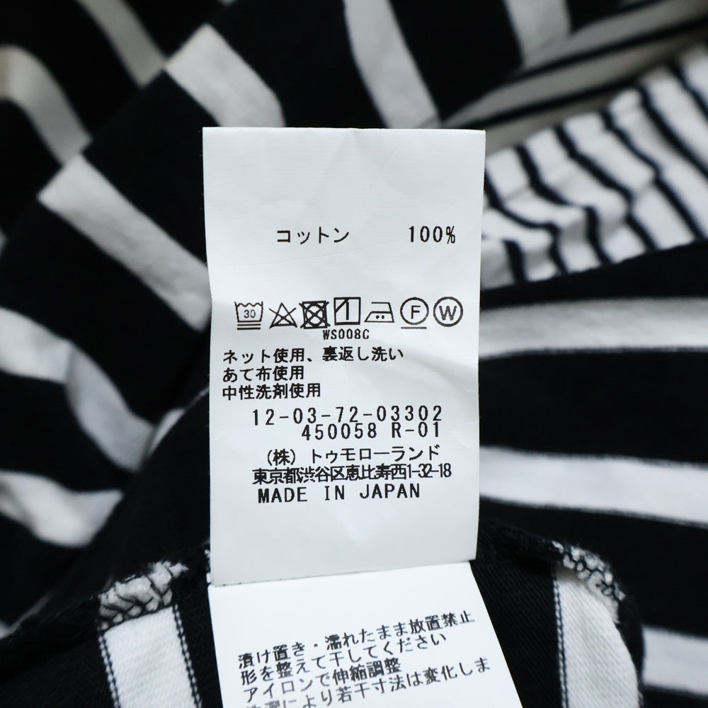 MACPHEE(マカフィ) ボーダー 半袖Tシャツ ブラック/ホワイト 12-03-72-03302 レディース