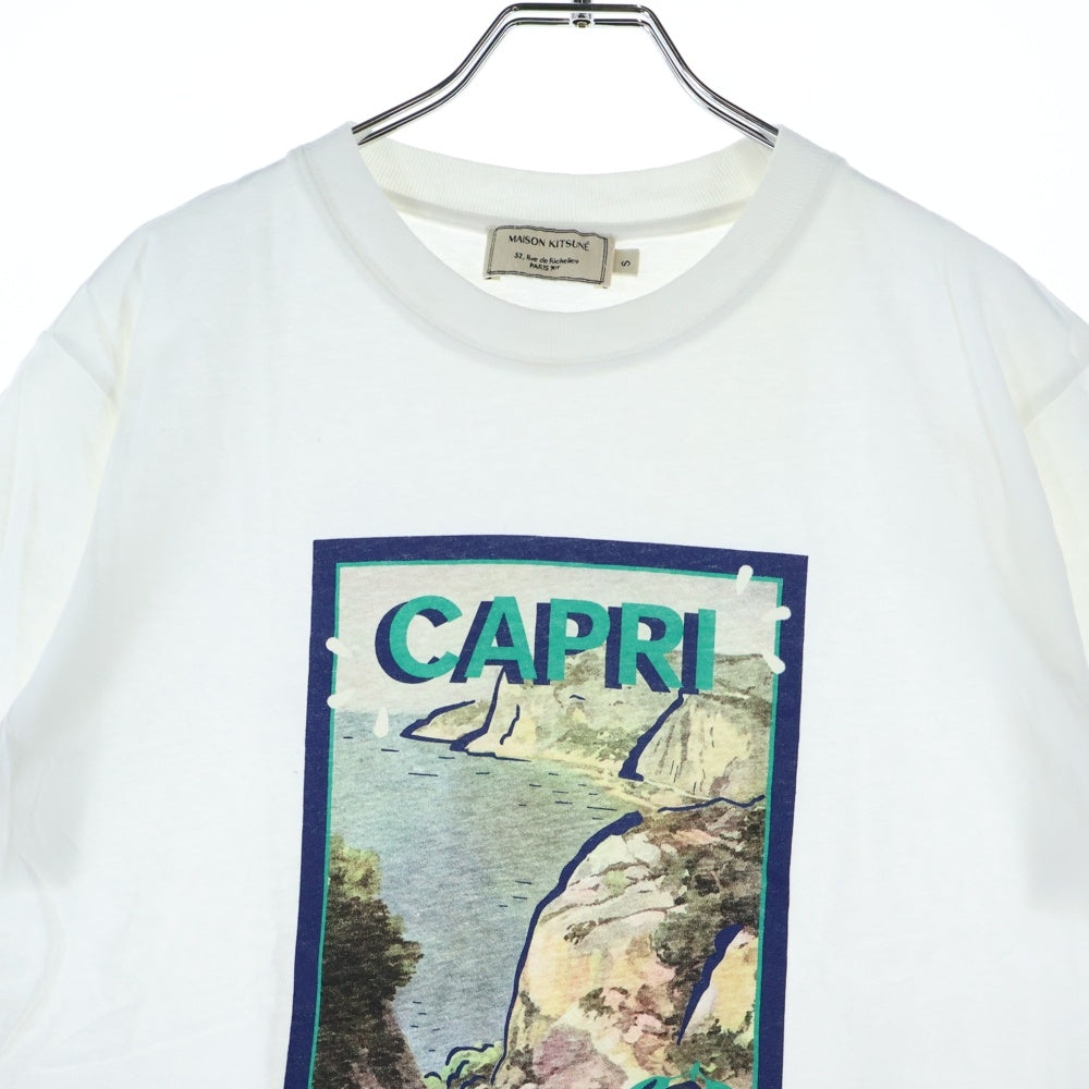 MAISON KITSUNE(メゾンキツネ) プリント 半袖Tシャツ ホワイト KWM-0900-A