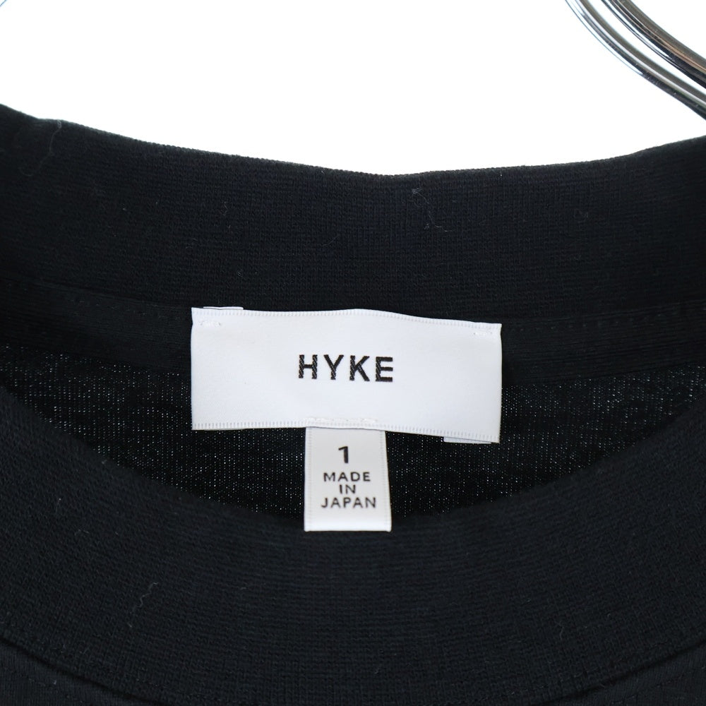 HYKE(ハイク) クルーネック 長袖Tシャツ カットソー ブラック 191-12231-011 レディース