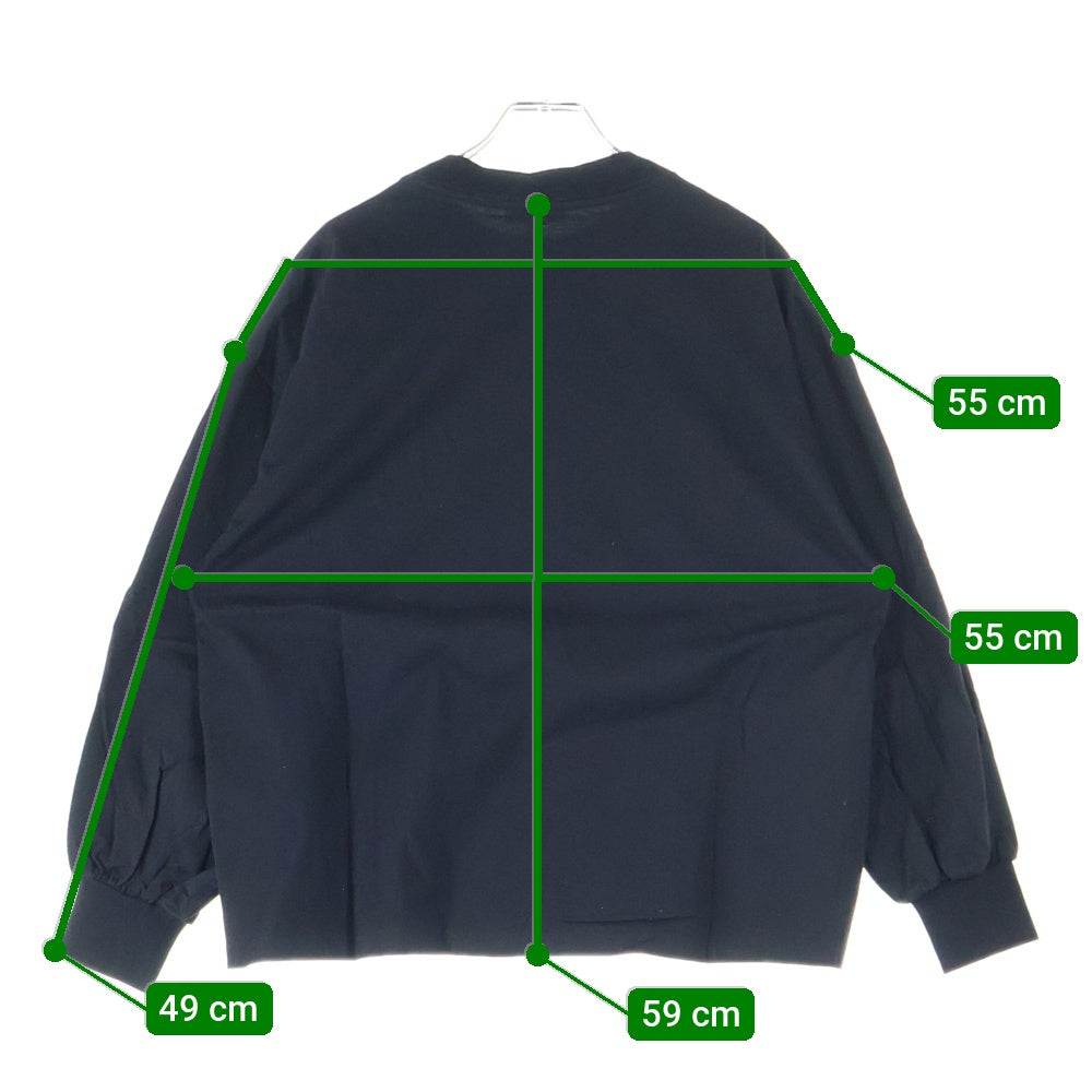 HYKE(ハイク) クルーネック 長袖Tシャツ カットソー ブラック 191-12231-011 レディース