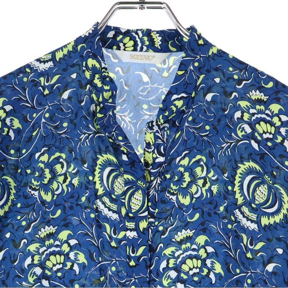 TOMORROWLAND(トゥモローランド) SOULEIADO 総柄 ワンピース ドレス ブルー レディース 75-06-91-06051