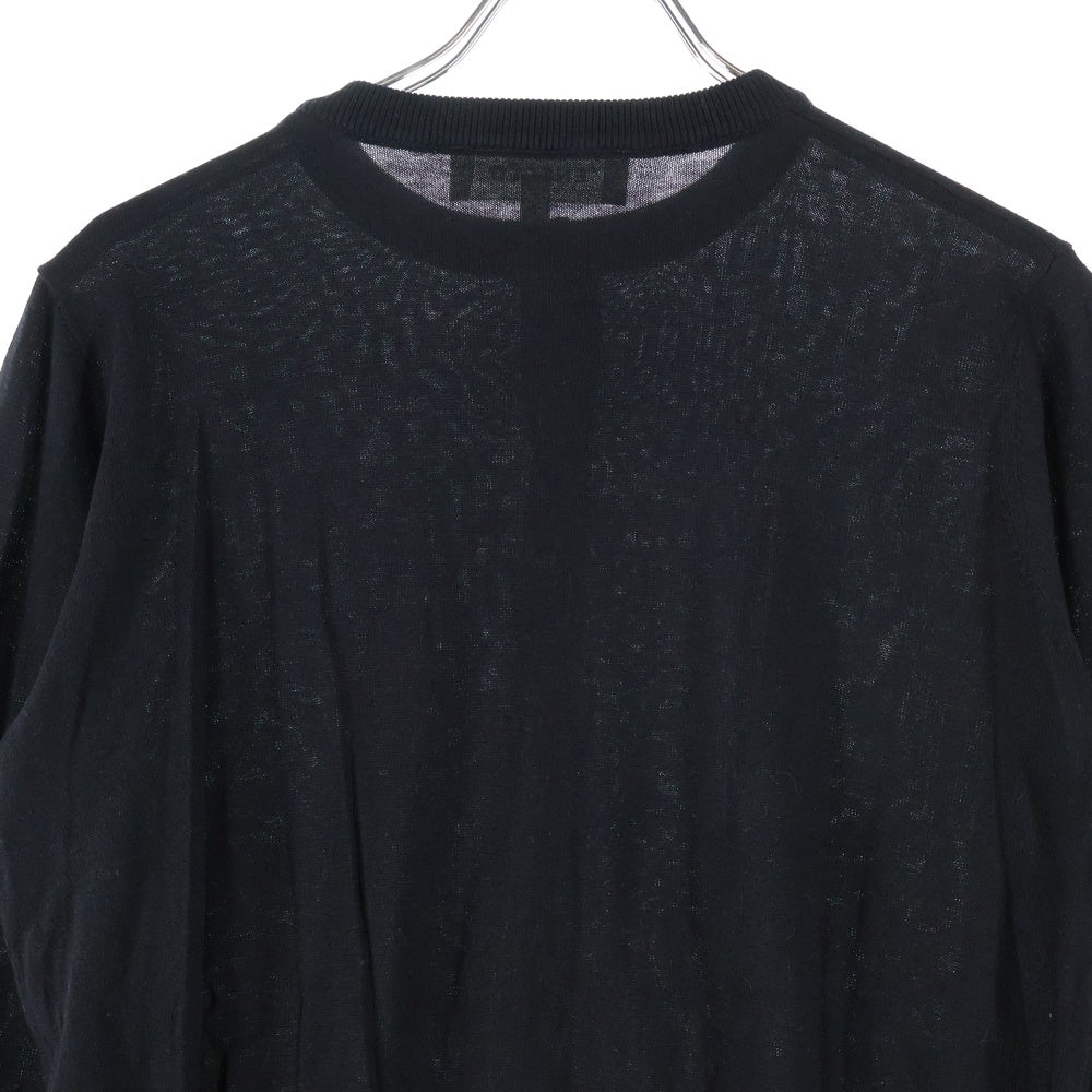 ENFOLD(エンフォルド) シルク コットン混 カーディガン ブラック 300BS670-2120 レディース