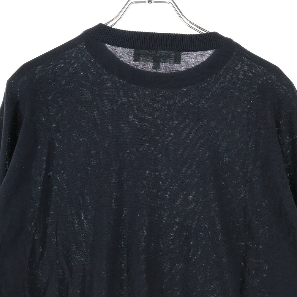 ENFOLD(エンフォルド) シルク コットン混 セーター ブラック 300BA370-0100 レディース