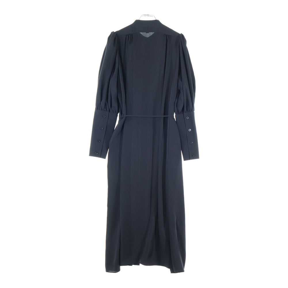 HYKE(ハイク) 22AW TWIST SATIN BALLOON SLEEVE DRESS 222-16139 ドレス ワンピース ブラック レディース