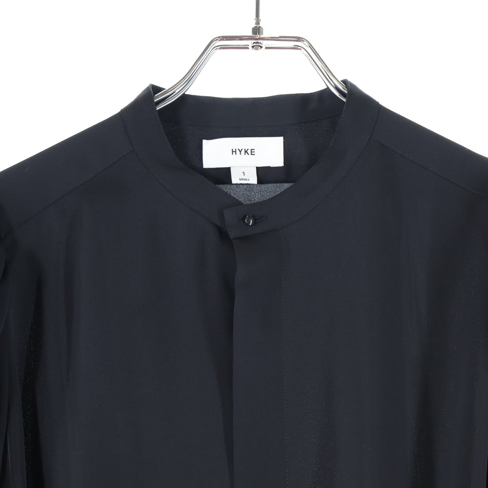 HYKE(ハイク) 22AW TWIST SATIN BALLOON SLEEVE DRESS 222-16139 ドレス ワンピース ブラック レディース