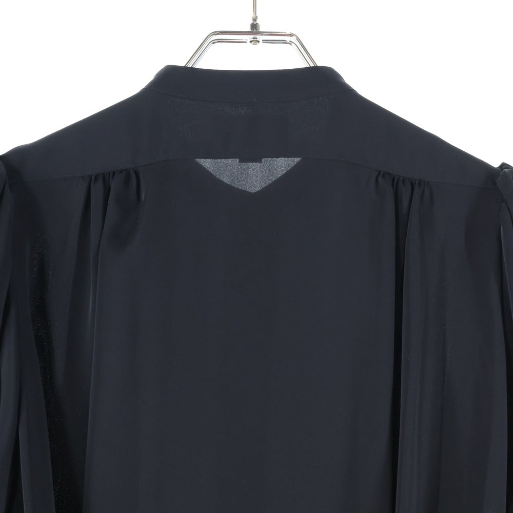 HYKE(ハイク) 22AW TWIST SATIN BALLOON SLEEVE DRESS 222-16139 ドレス ワンピース ブラック レディース