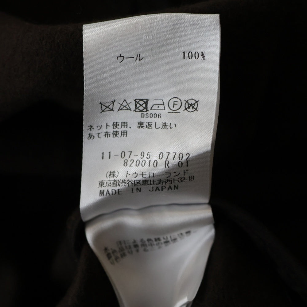 TOMORROWLAND(トゥモローランド) ウール 長袖シャツ ジャケット ブラウン 11-07-95-07702 レディース