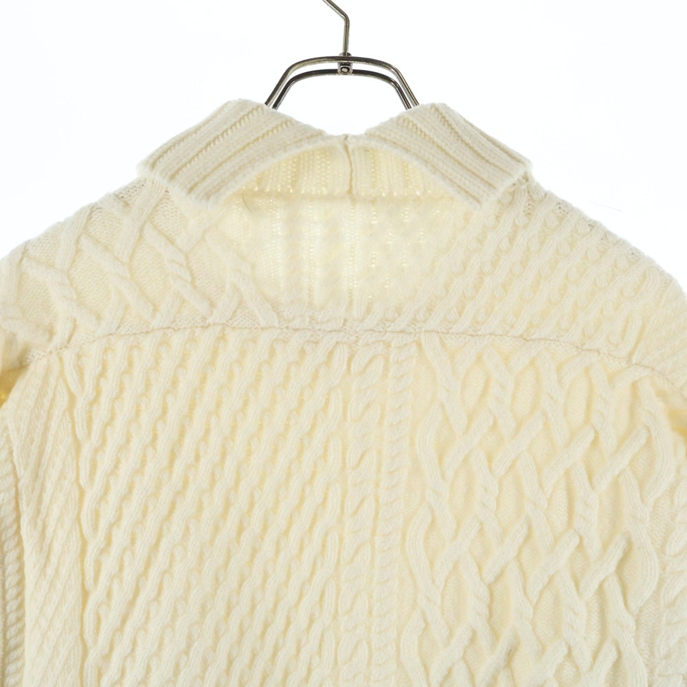 TOMORROWLAND(トゥモローランド) ケーブルハイネック ニットセーター ホワイト レディース 11-02-95-02301