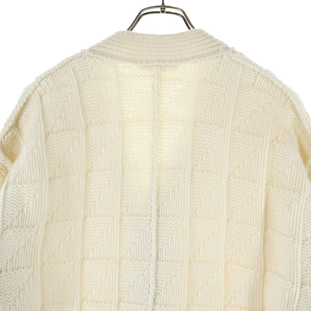 MACPHEE(マカフィ) ウール ニット カーディガン ホワイト レディース 12-02-24-02205