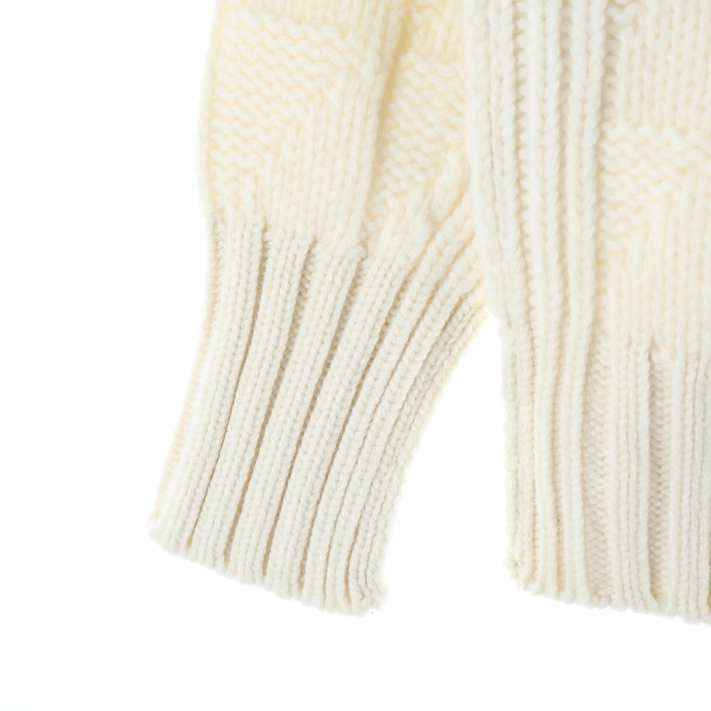 MACPHEE(マカフィ) ウール ニット カーディガン ホワイト レディース 12-02-24-02205