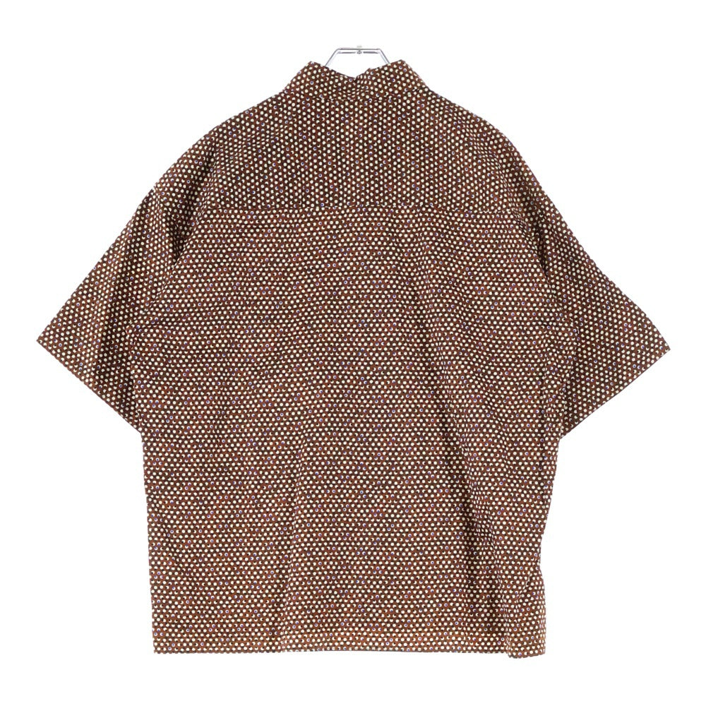 TOMORROWLAND(トゥモローランド) SOULEIADO 総柄 半袖シャツ ブラウン 75-01-14-01001