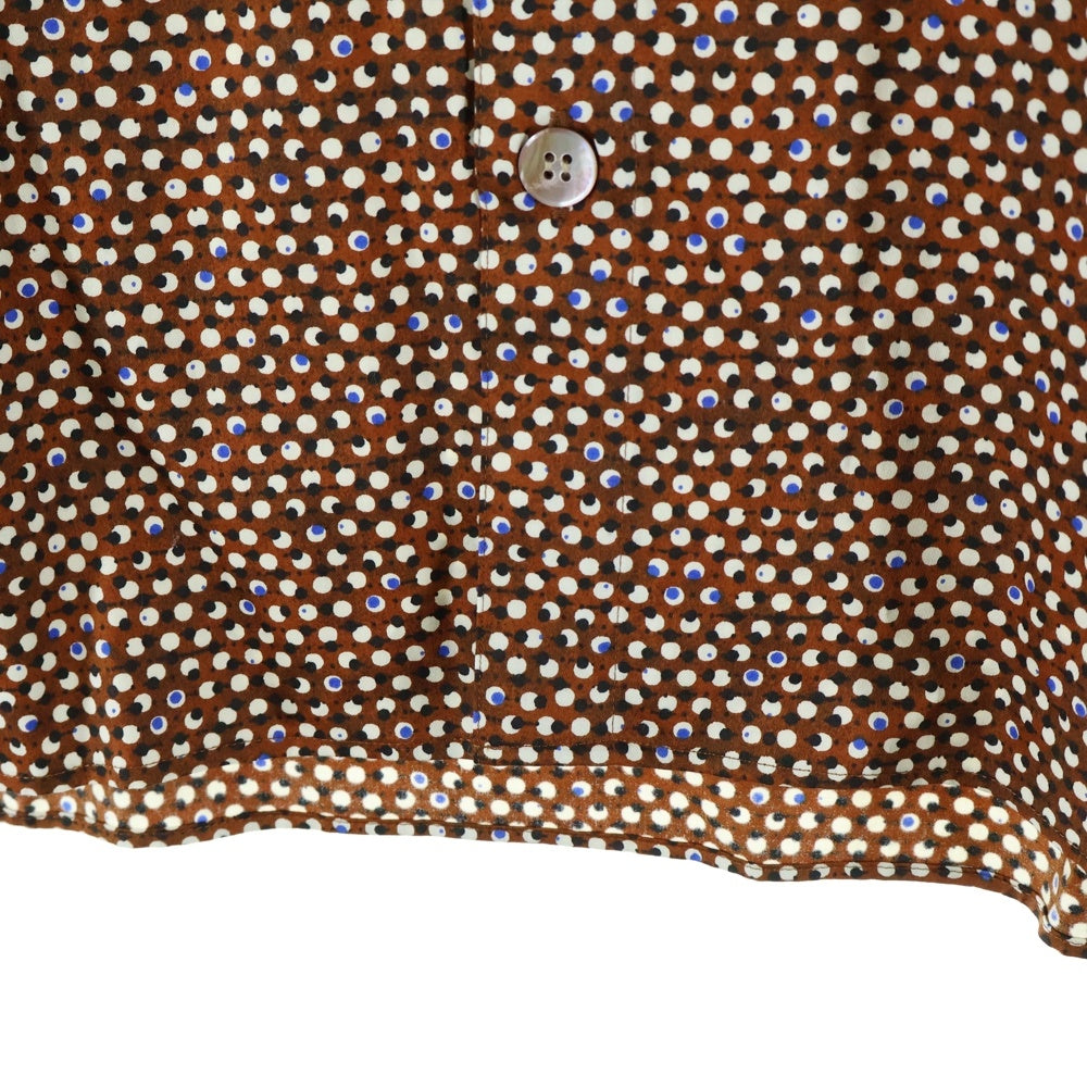 TOMORROWLAND(トゥモローランド) SOULEIADO 総柄 半袖シャツ ブラウン 75-01-14-01001