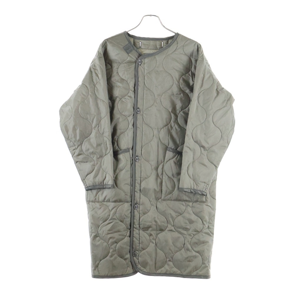 HYKE(ハイク) 20AW ナイロン キルティング コート カーキ レディース 202-17247