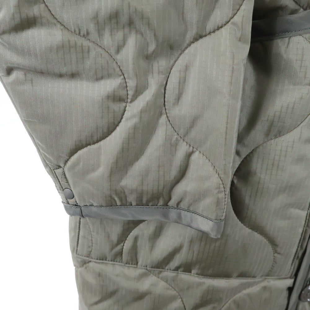 HYKE(ハイク) 20AW ナイロン キルティング コート カーキ レディース 202-17247