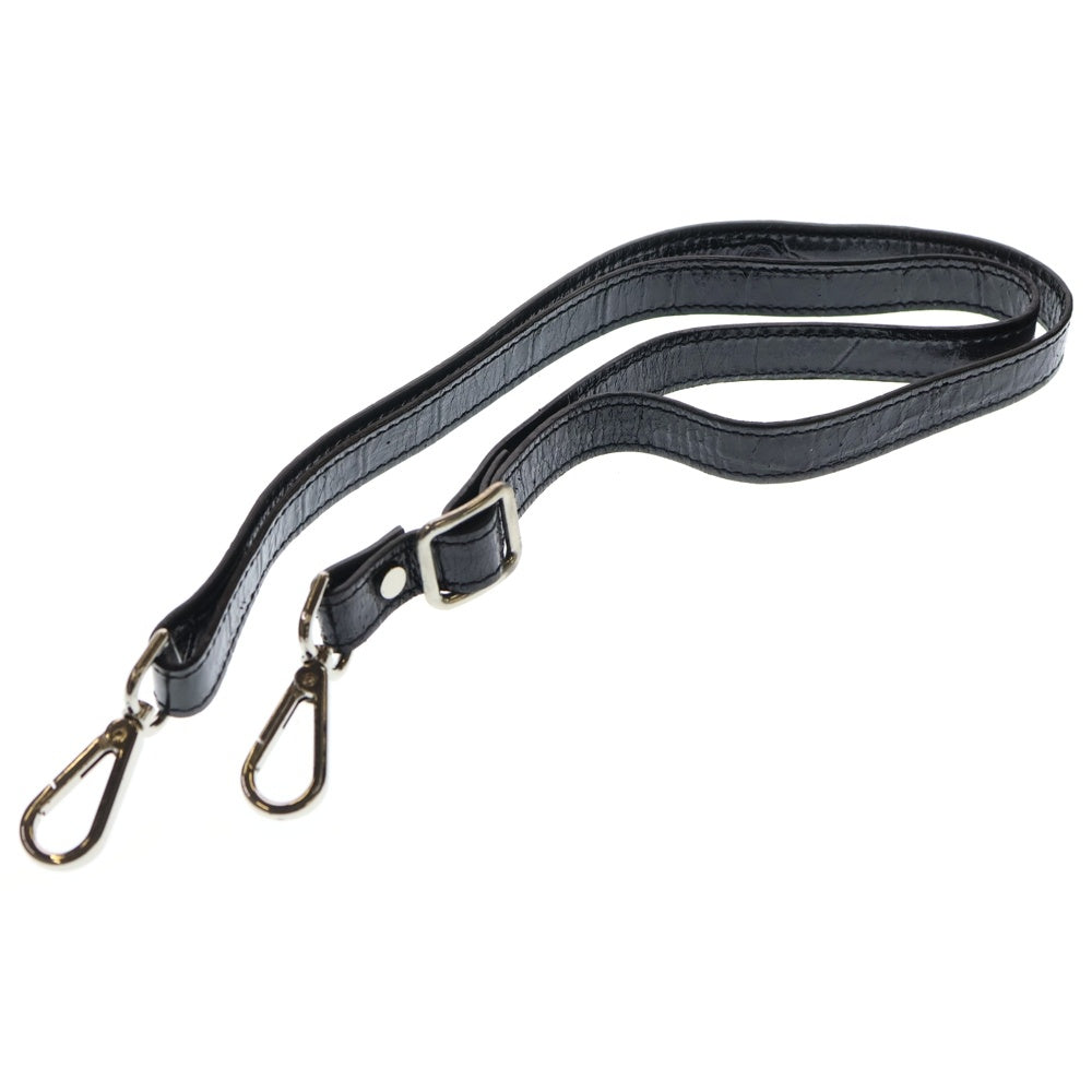 DES PRES(デプレ) クロコ型押し 2WAY ハンドバッグ ショルダーバッグ ブラック