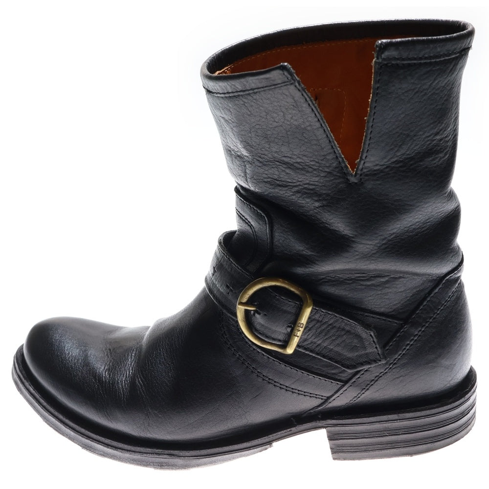 NO BRAND(ノーブランド) FIORENTINI+BAKER サイドジップ レザー ブーツ レディース ブラック