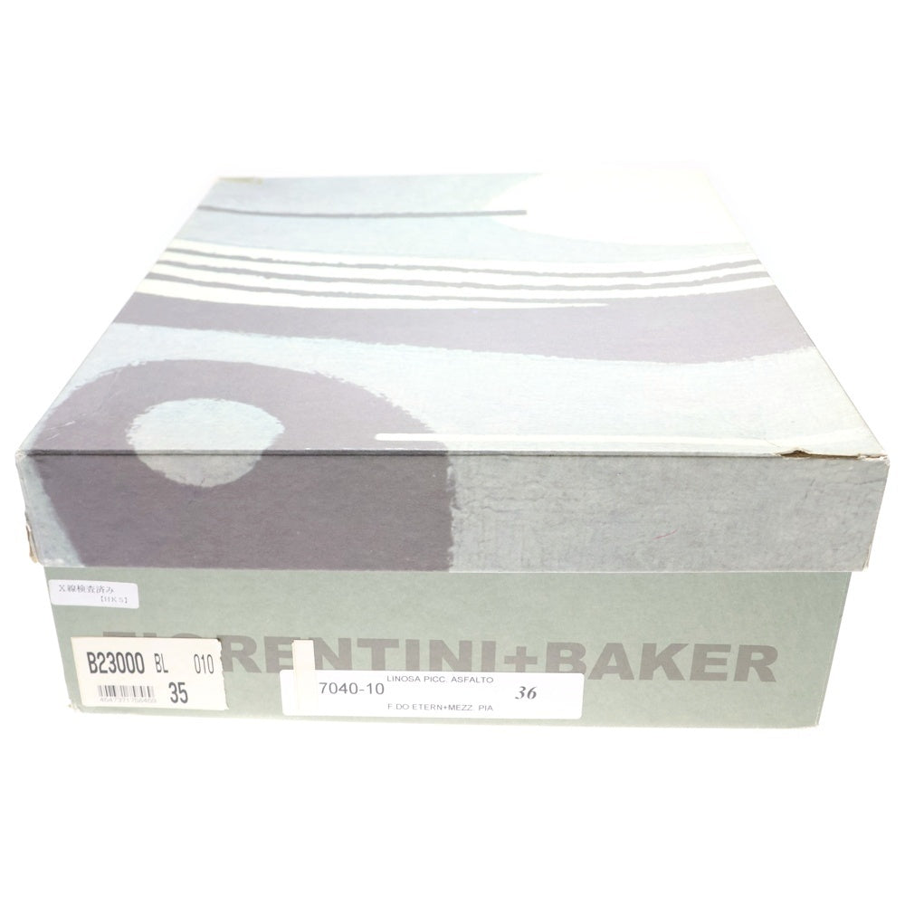 NO BRAND(ノーブランド) FIORENTINI+BAKER サイドジップ レザー ブーツ レディース ブラック