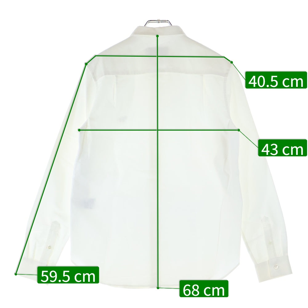 MAISON KITSUNE(メゾンキツネ) ワッペン 長袖シャツ ホワイト レディース KMH-0800-A