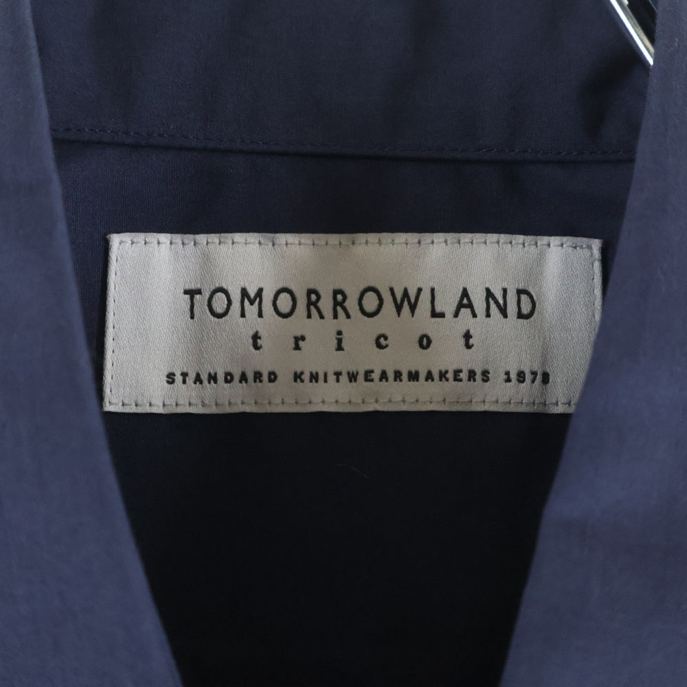 TOMORROWLAND(トゥモローランド) ボーダー 半袖シャツ ネイビー/レッド 63-05-62-05211