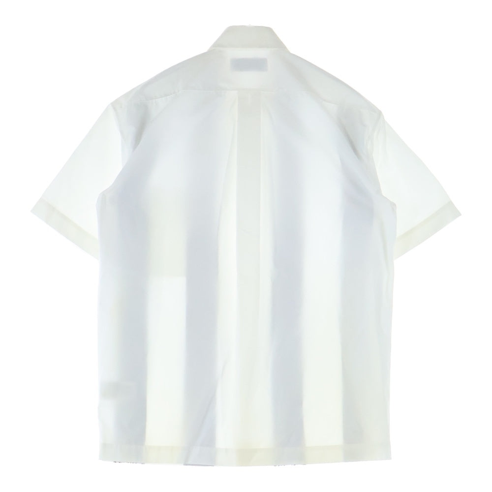 TOMORROWLAND(トゥモローランド) ストライプ 半袖シャツ ネイビー/ホワイト 63-05-62-05213