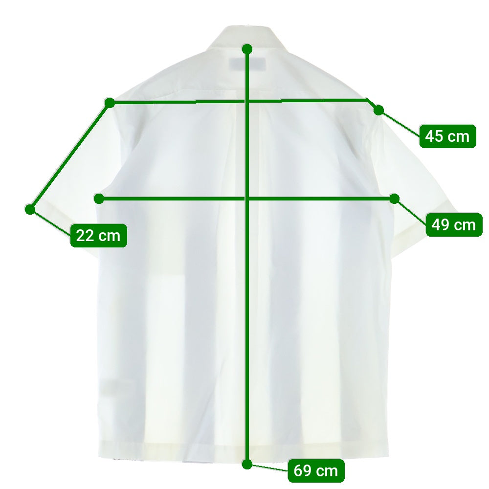 TOMORROWLAND(トゥモローランド) ストライプ 半袖シャツ ネイビー/ホワイト 63-05-62-05213