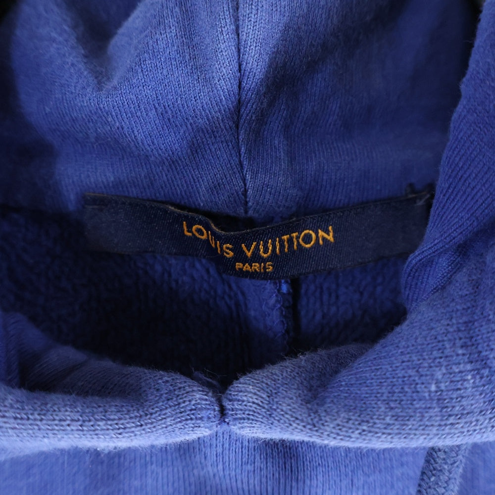 LOUIS VUITTON(ルイヴィトン) 22AW モノグラム サークルカットプルオーバースウェットパーカー ネイビー RM222Q IHN HNY40W