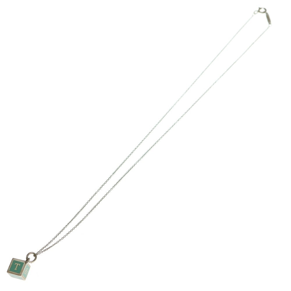 TIFFANY & Co.(ティファニー) ニューヨークブロック チャーム ネックレス ブルー/シルバー レディース