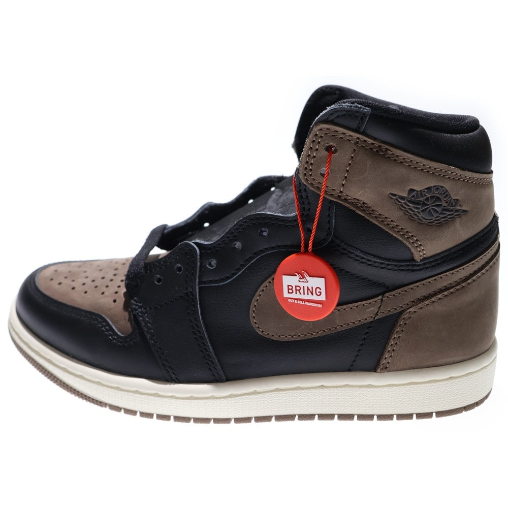 NIKE(ナイキ) AIR JORDAN1 RETRO HIGH OG PALOMINO DZ5485-020 エアジョーダン1 レトロ パロミノ ハイカットスニーカー ブラウン/ブラック レディース US6/24.0cm