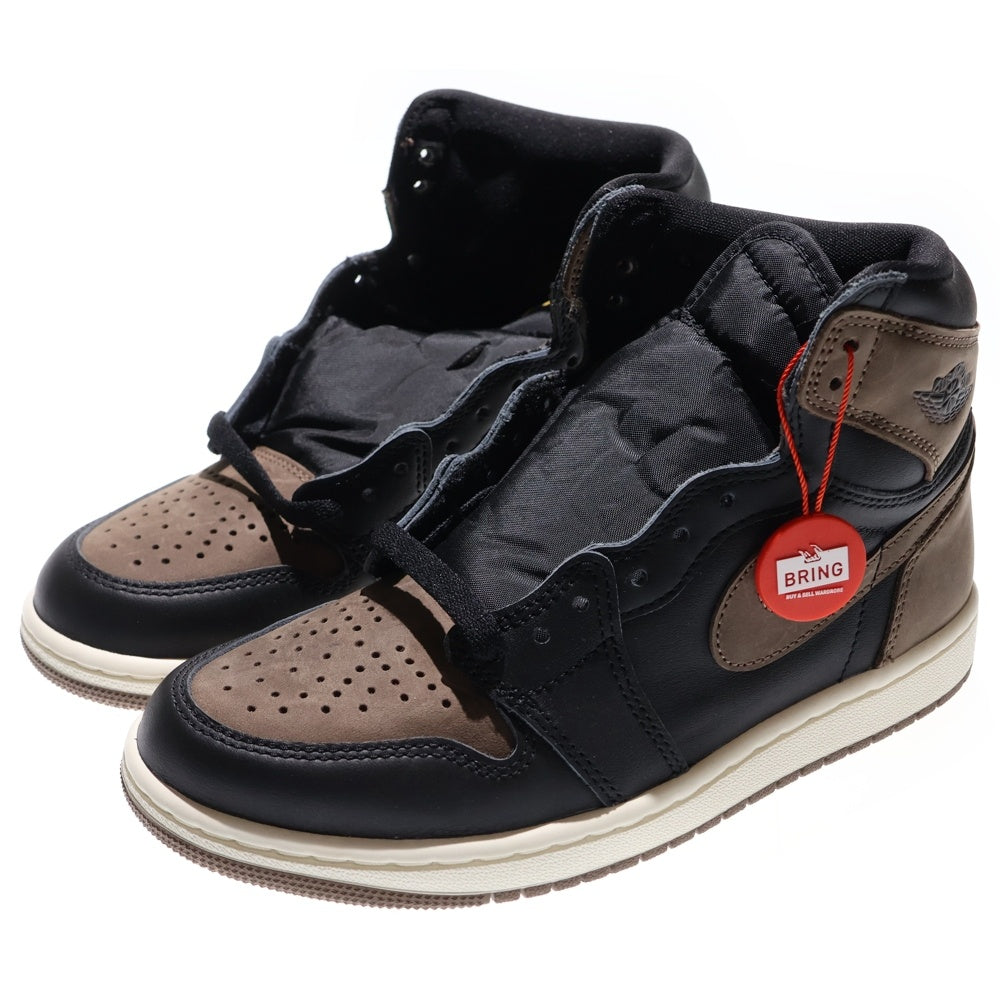 NIKE(ナイキ) AIR JORDAN1 RETRO HIGH OG PALOMINO DZ5485-020 エアジョーダン1 レトロ パロミノ ハイカットスニーカー ブラウン/ブラック レディース US6/24.0cm