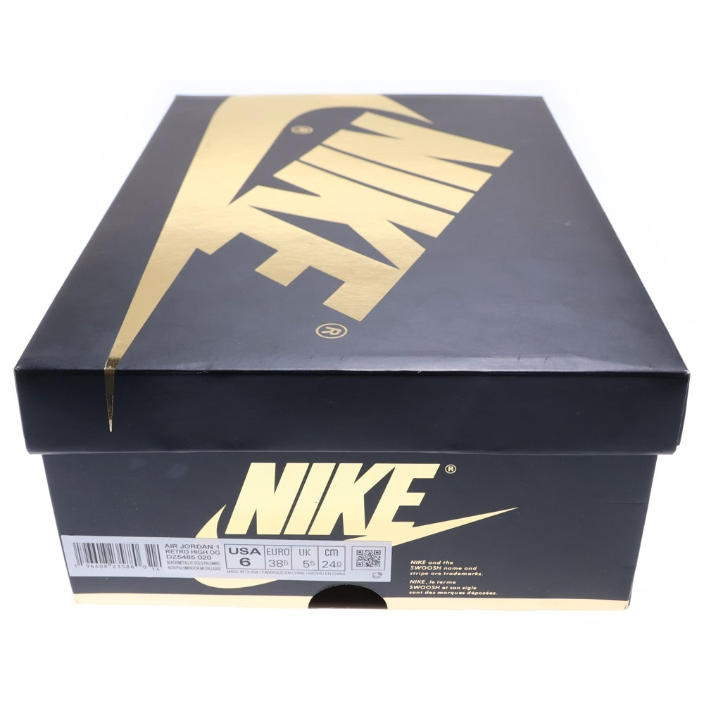 NIKE(ナイキ) AIR JORDAN1 RETRO HIGH OG PALOMINO DZ5485-020 エアジョーダン1 レトロ パロミノ ハイカットスニーカー ブラウン/ブラック レディース US6/24.0cm