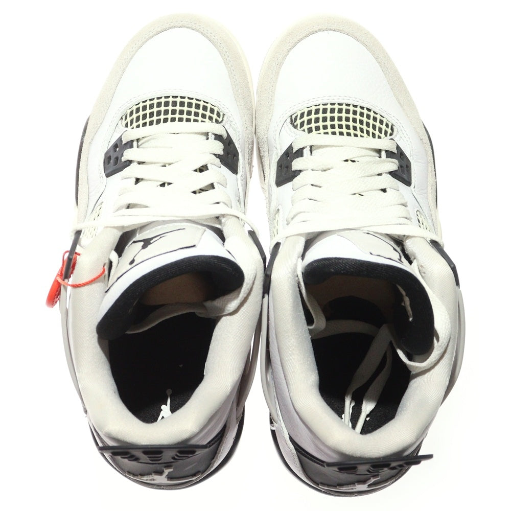 NIKE(ナイキ) AIR JORDAN 4 RETRO GS 408452-111 エアジョーダン4 ハイカットスニーカー ホワイト レディース US6Y/24.0cm