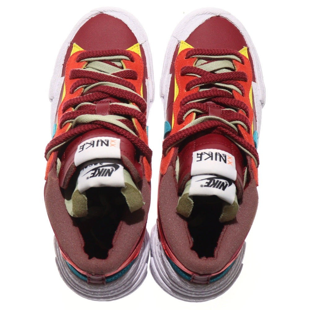 NIKE(ナイキ) ×sacai ×KAWS BLAZER LOW TEAM RED DM7901-600 サカイ カウズ ブレーザー チームレッド ローカットスニーカー マルチ レディース US6/24.0cm