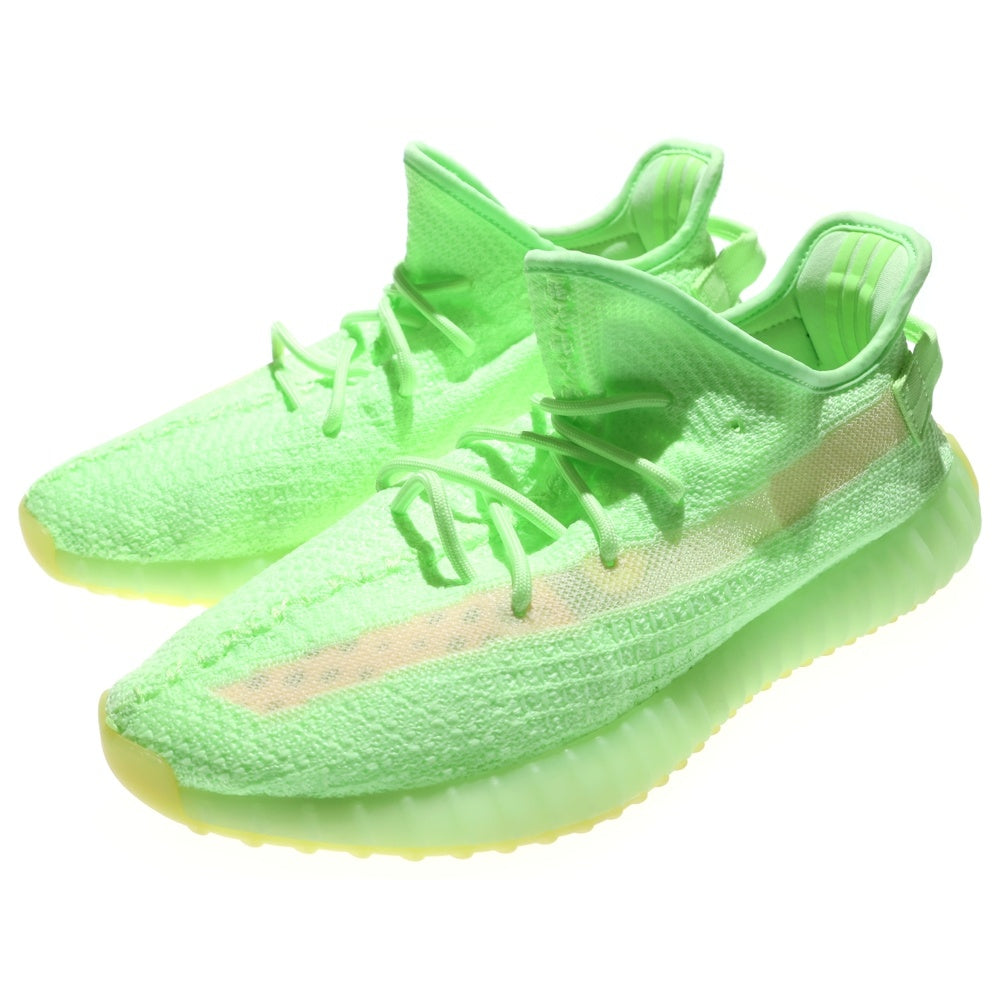 adidas(アディダス) YEEZY BOOST 350 V2 GLOW IN THE DARK EG5293 イージー ブースト グロー イン ザ ダーク ローカットスニーカー グリーン US8.5/26.5cm